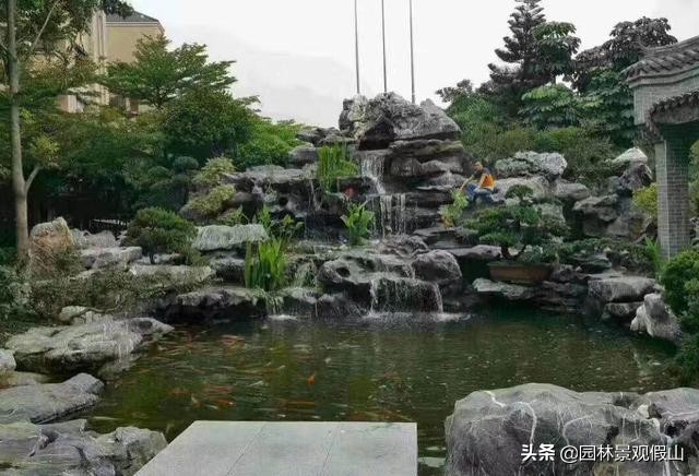 私人庭院假山设计效果图,自己动手做假山设计图