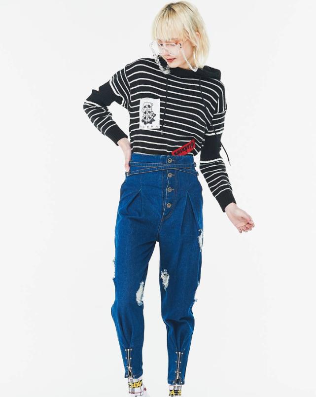 今年流行显高显矮的裤子,矮胖显高的裤子