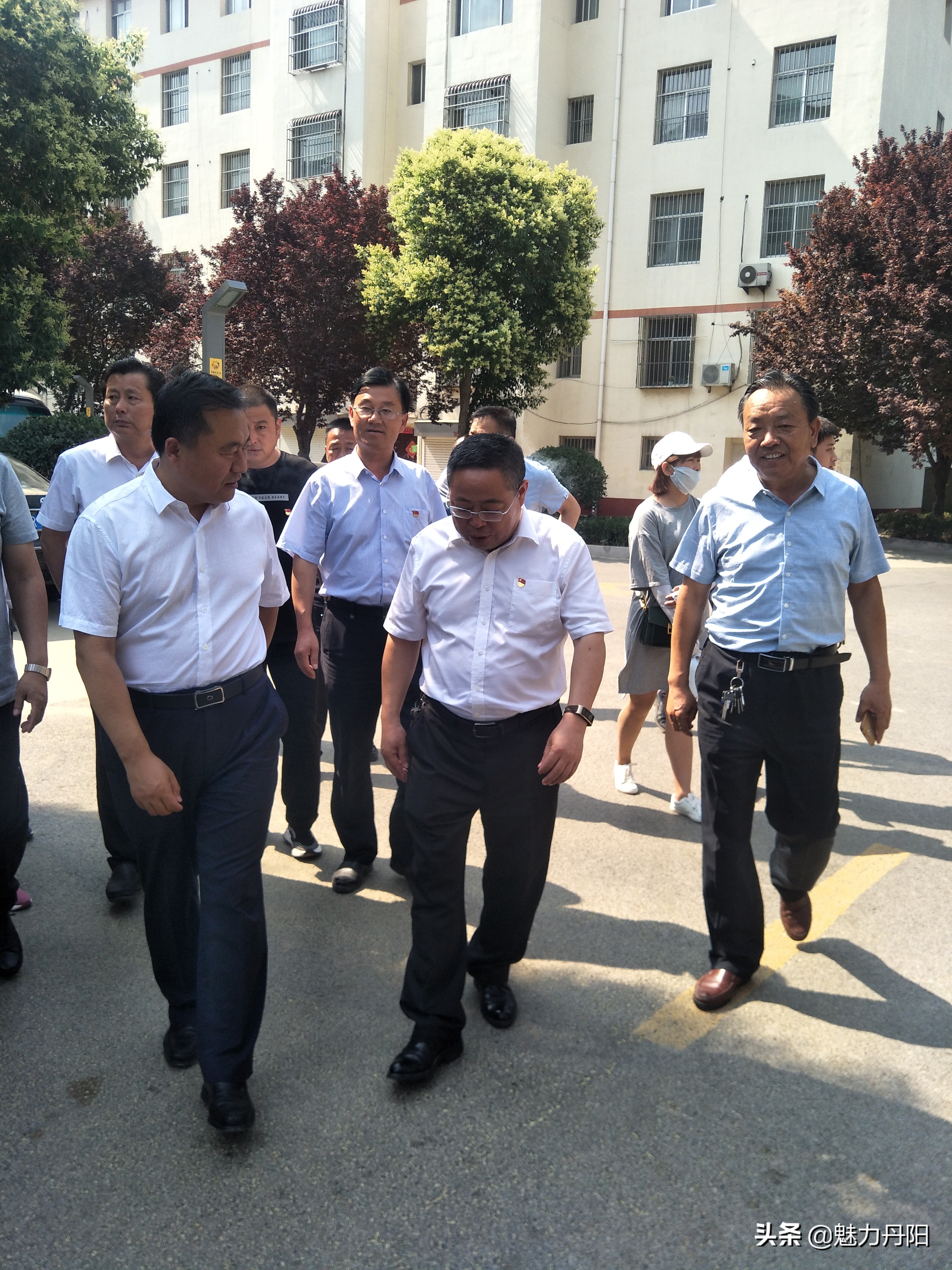 郓城县郓州街道到丹阳考察*党**建八大“红色品牌”建设工作