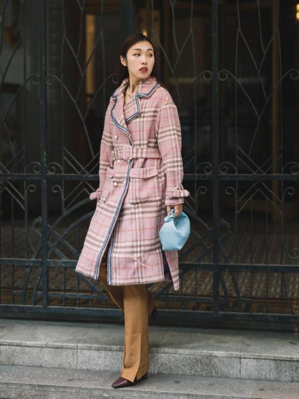 冬天穿格子大衣要怎么搭配,冬季格子大衣穿搭图片大全