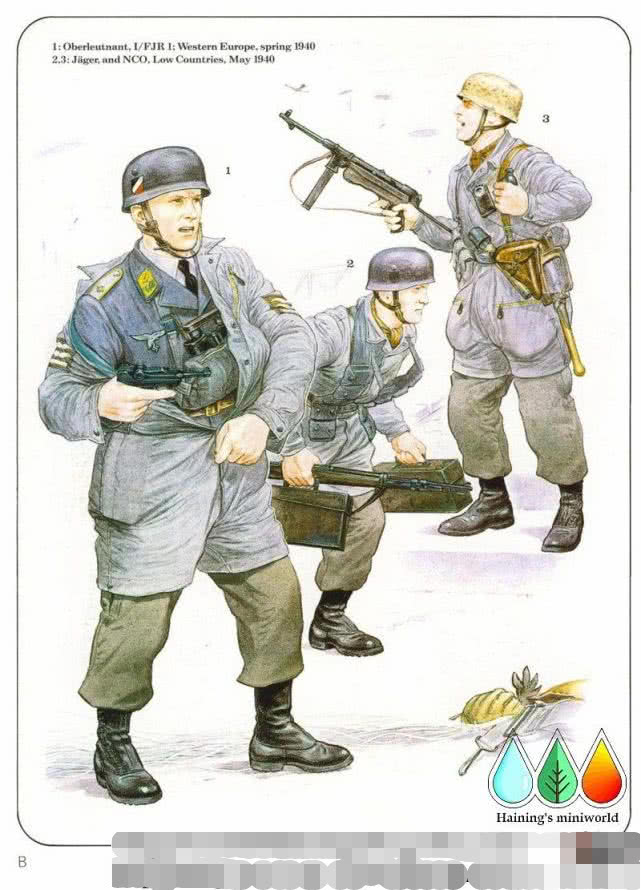 二战德军单兵装备图片,德军空降军服