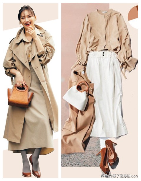 夏天卡其色穿搭最高级,秋冬穿搭卡其色气质高级感