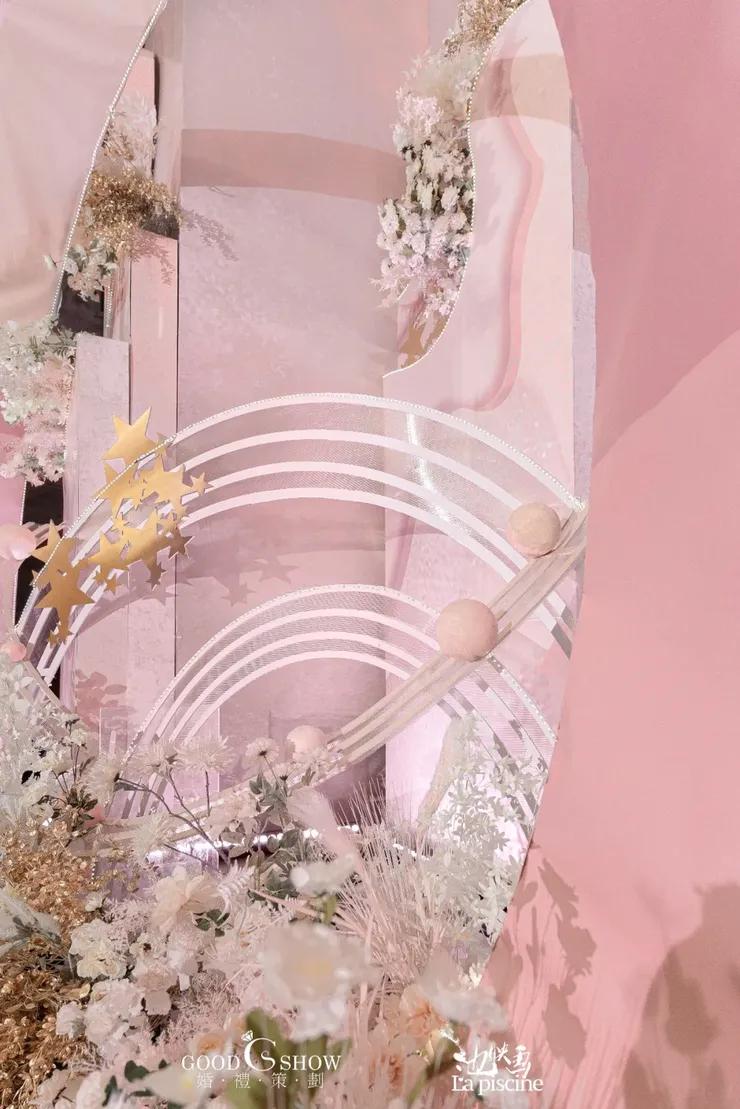 蓝色星空顶婚礼简约风,梦幻婚礼蓝色星辰大海主题风格