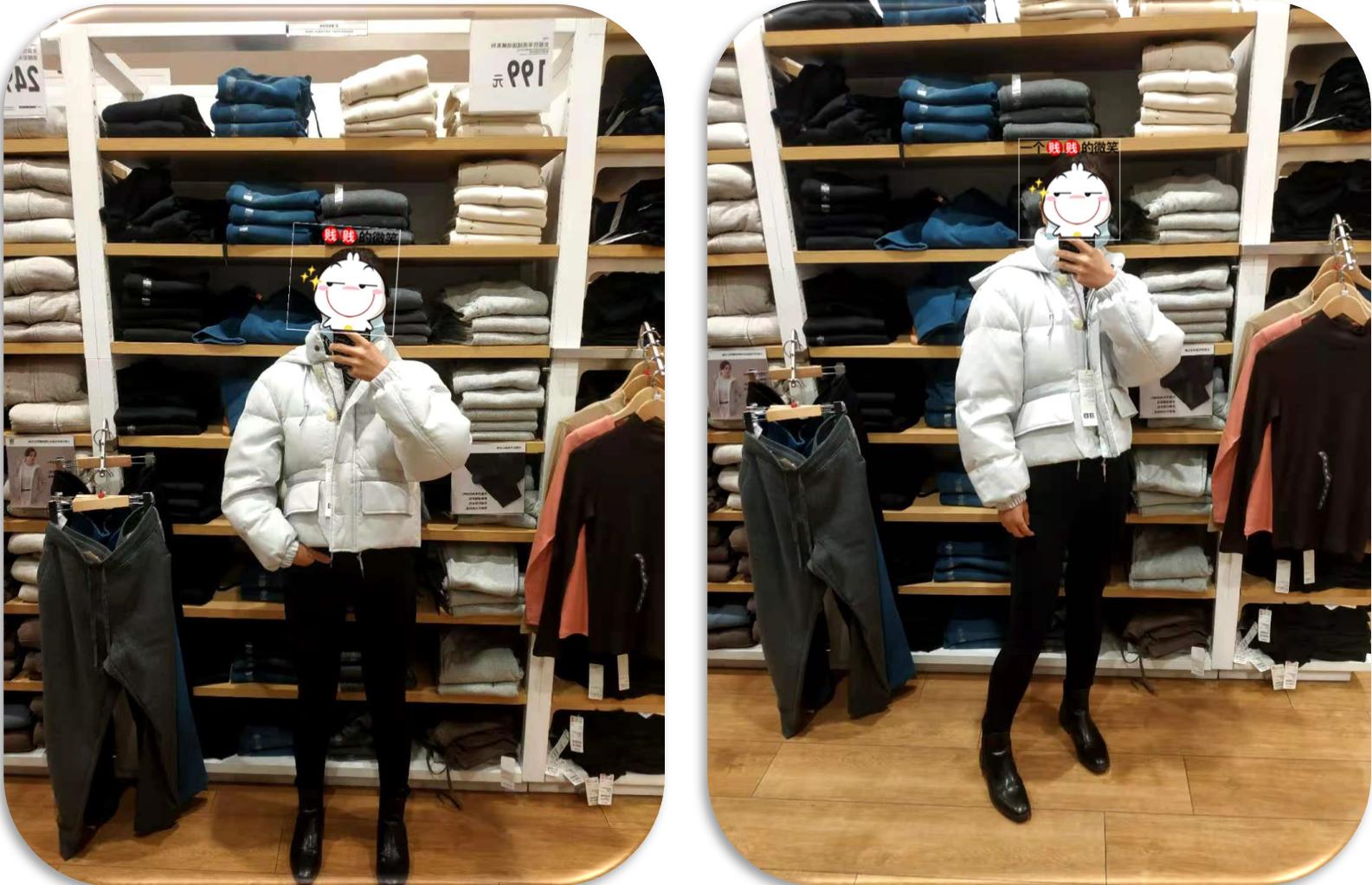 优衣库试衣间灰色布帘,优衣库试衣间墙面