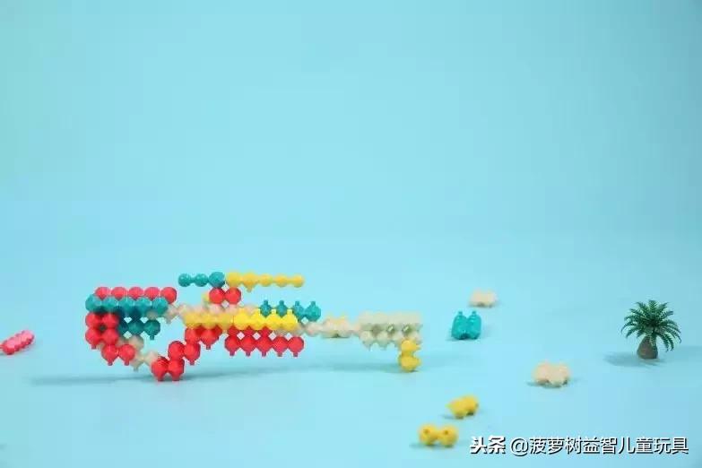 菠萝树积木玩具,菠萝树益智玩具积木