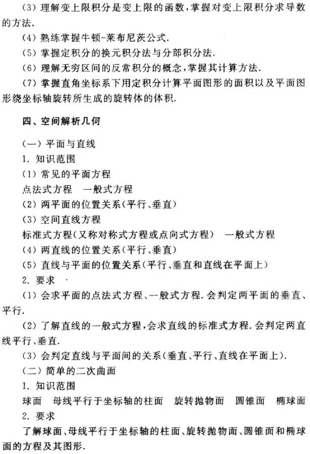 超强干货丨2021成考数学复习大纲汇总