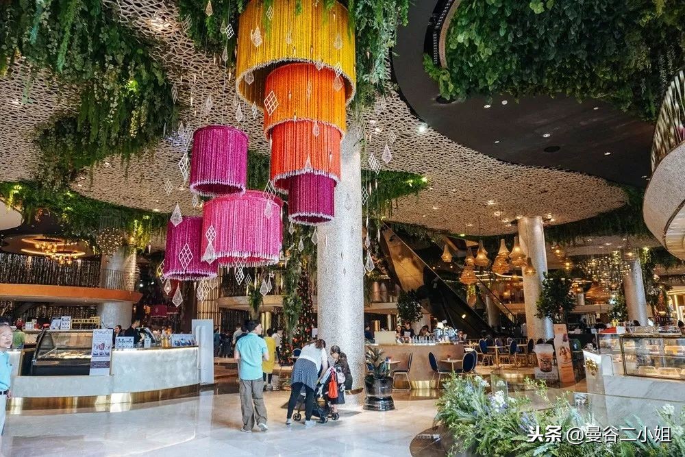 泰国曼谷水上商场,泰国室内水上集市