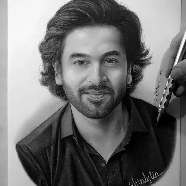 她画的素描比本人还美！比照片还真实，24万网友已被她征服