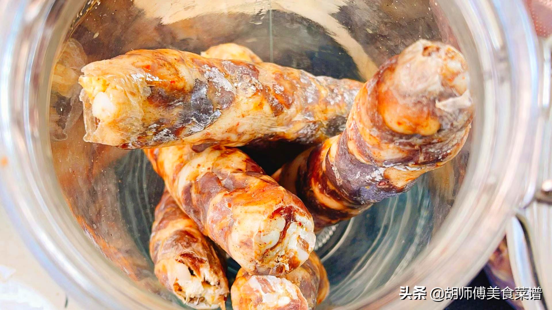 晒的香肠放冷藏长白霜了怎么弄,晒好的香肠用焯水吗