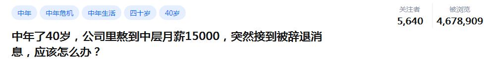 中年危机被辞退了怎么办,中年人的职场困境如何破局