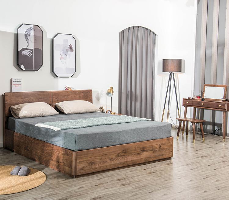 法式复古实木床定做,正宗老式中式实木床