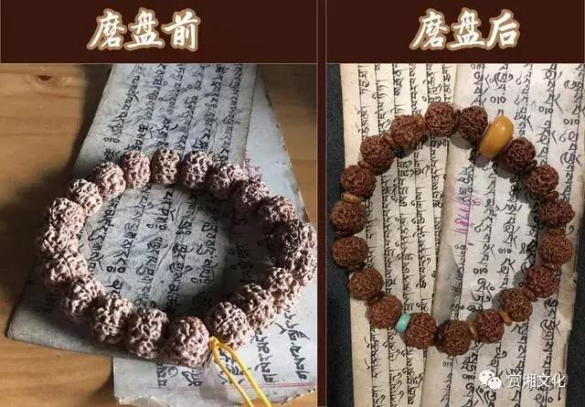 文玩珠串盘玩效果,文玩手串圆珠怎么加配饰