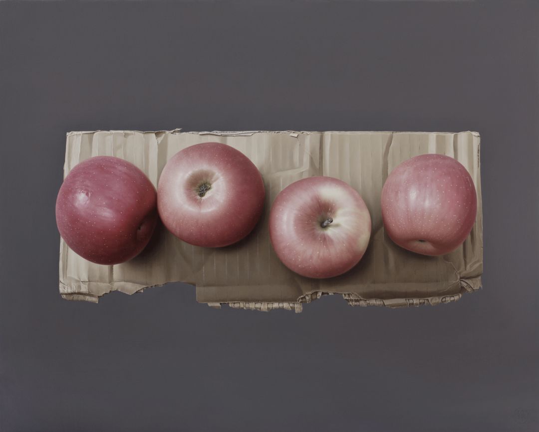 冷军画桃子图片大全,冷军画桃子放大5倍