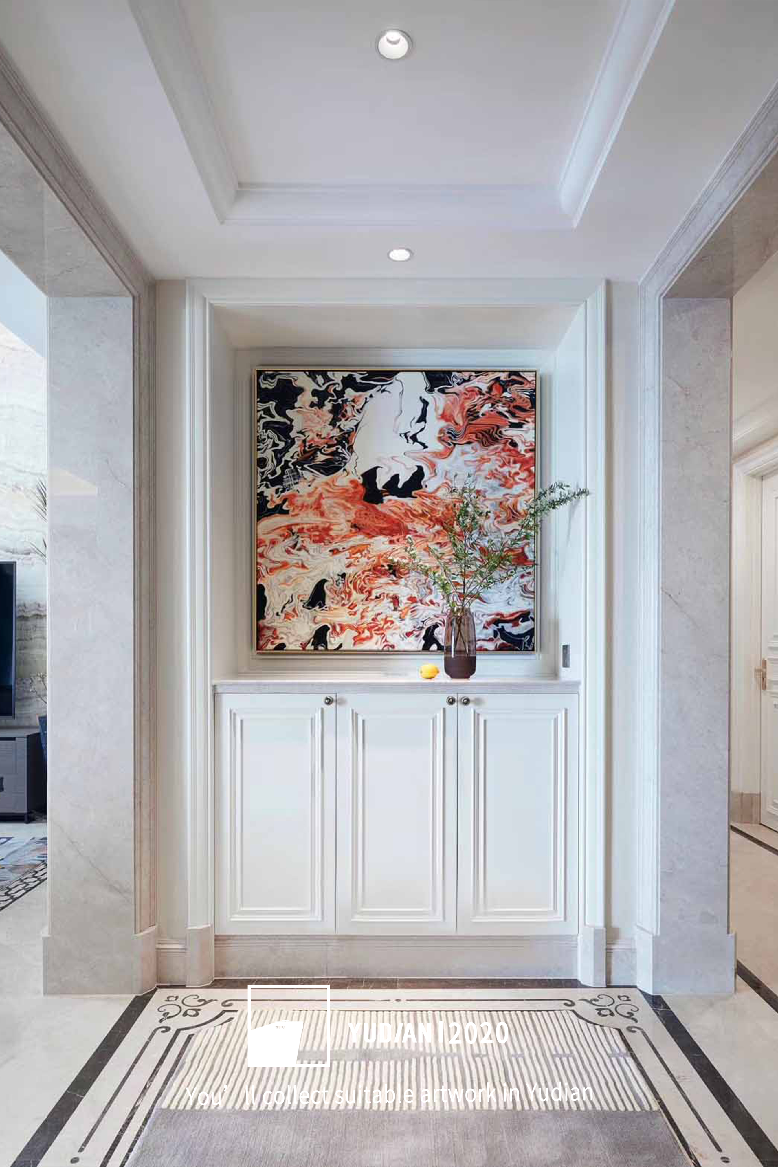 现代简约风格装饰画怎么选显高级,别墅装修装饰画推荐