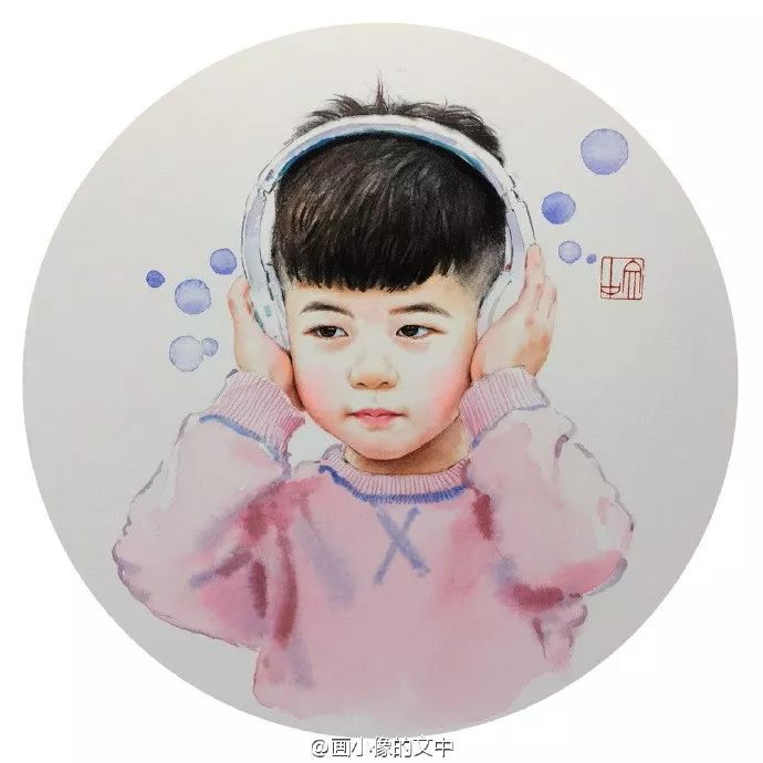 比起打印画，美院毕业的他，笔下这种彩铅水彩画才好看哭了~