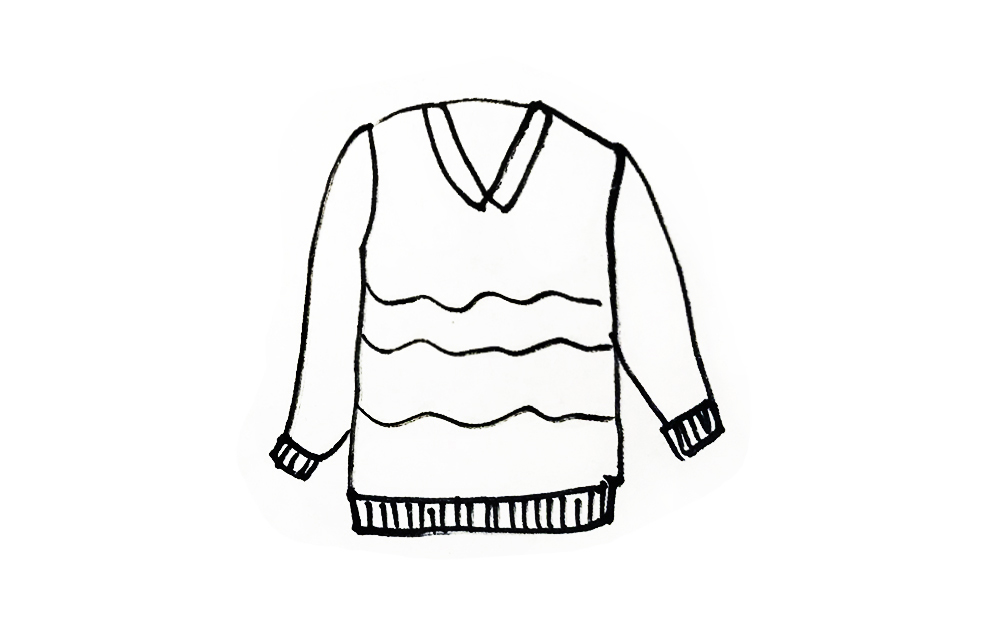 简笔画衣服教程幼儿园,衣服简单亲子简笔画