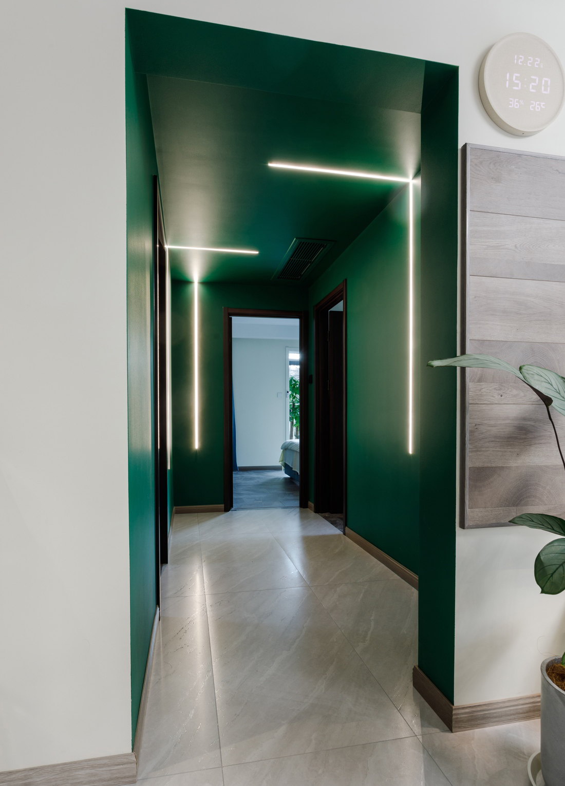 77平米超大客餐厨一体装修,极简风餐厨一体设计