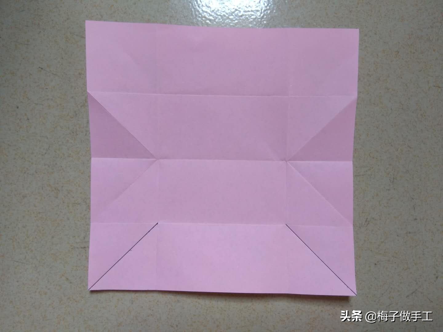 手工折纸抽纸盒教程简单,折纸手工大全折纸盒