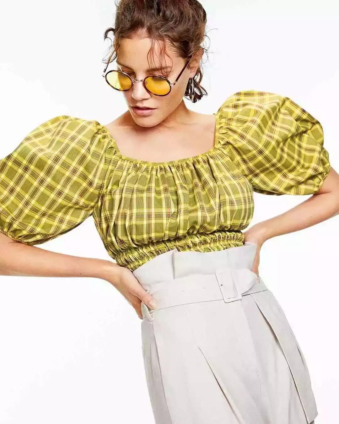 lisa圆领针织长袖罩衫,lisa短上衣推荐