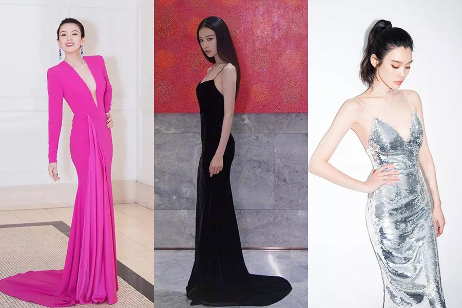 韩国女星绝美红毯造型,韩国女星红毯拍照不惧晃眼