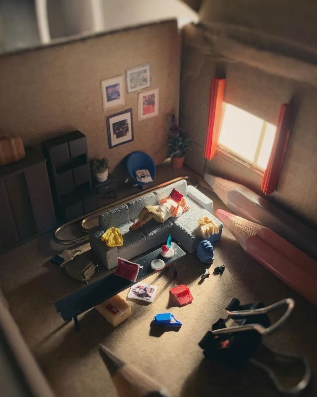 迷你版办公桌,森系书桌迷你世界