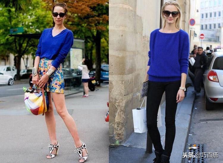 宝蓝色搭配的高级穿法,最全穿衣色彩搭配技巧视频