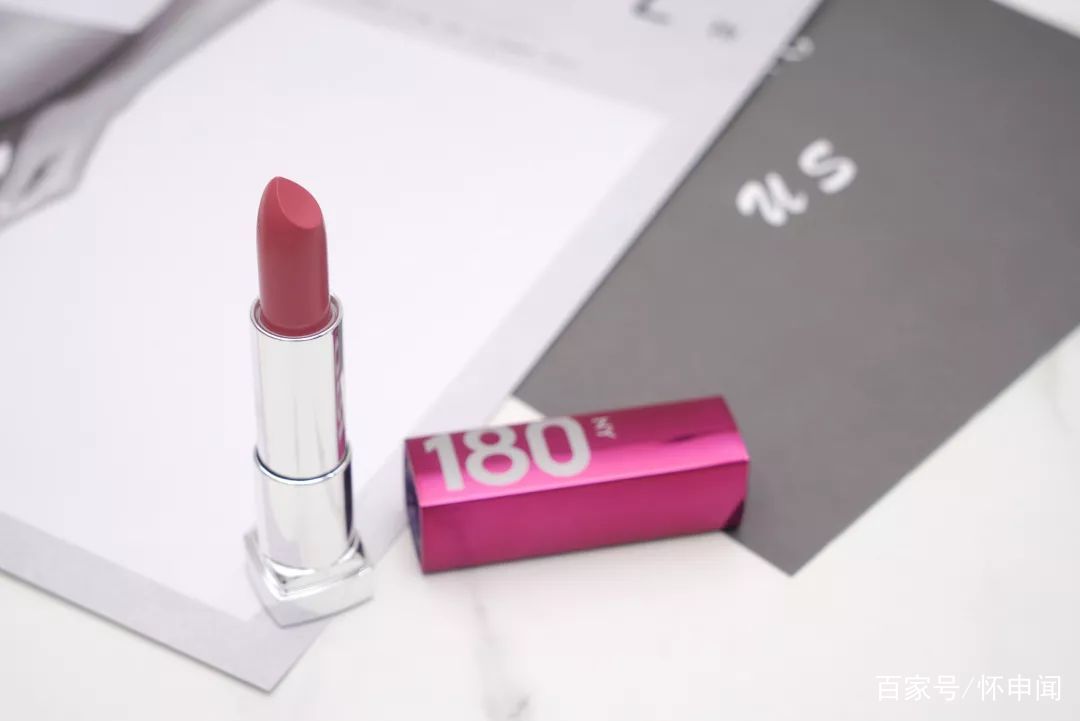 美宝莲口红亮面,美宝莲口红吸睛橘棕色08