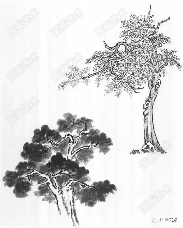 山水画基础技法山石教材,宋元国画山水画基础技法详解