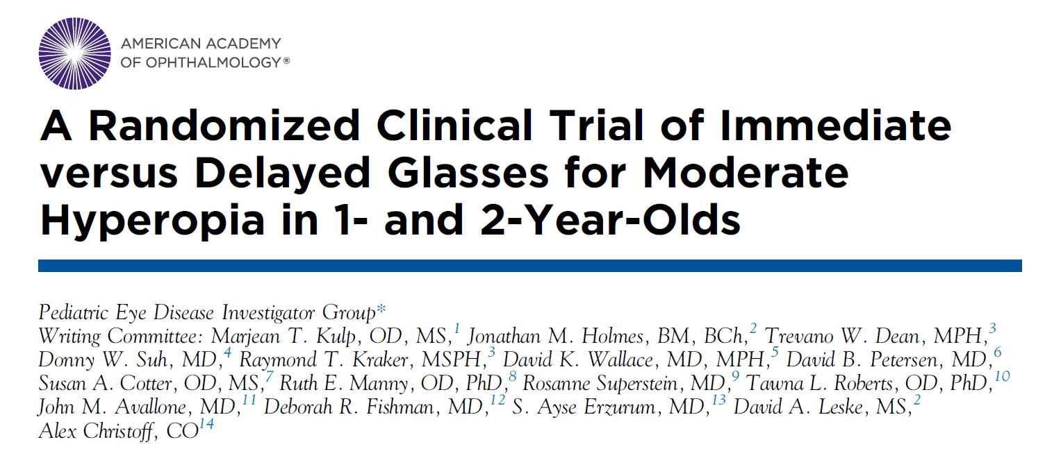 美国关于近视最新研究成果,美国儿童科学研究