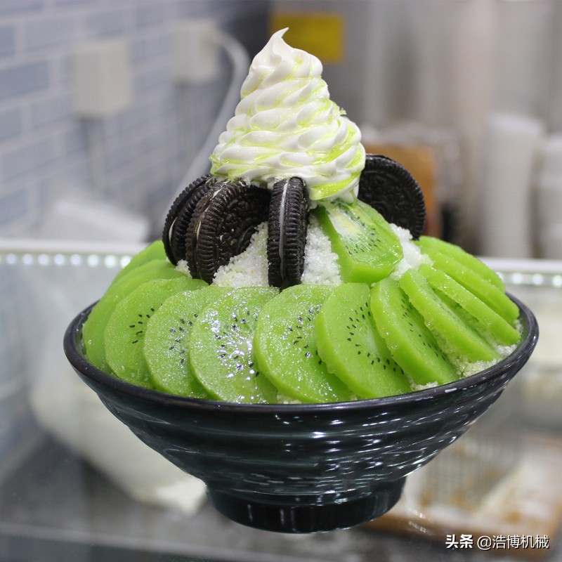 商用刨冰机制冰一体机,不锈钢碎冰机商用刨冰机