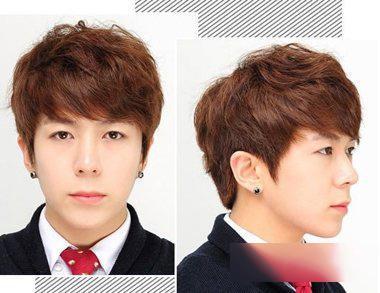 男生韩式卷发发型图片,男生韩式定型烫发图片