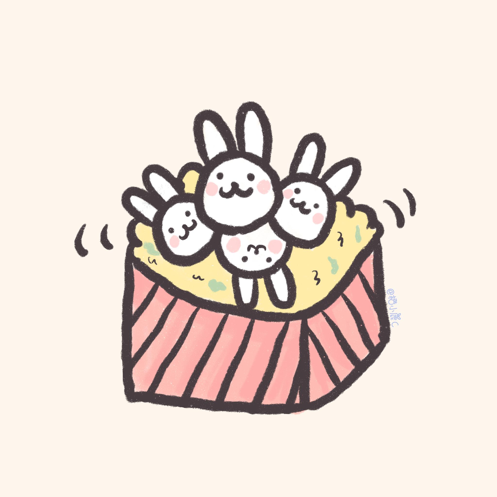 兔子怎么画可爱q版插画,小兔兔简笔画大全简单又漂亮