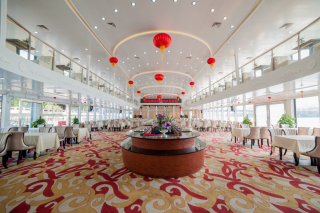 广州珠江夜游夜茶,广州夜游珠江船上美食