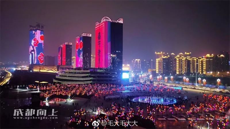 成都夜景pk杭州夜景,成都夜景vs重庆夜景春熙路