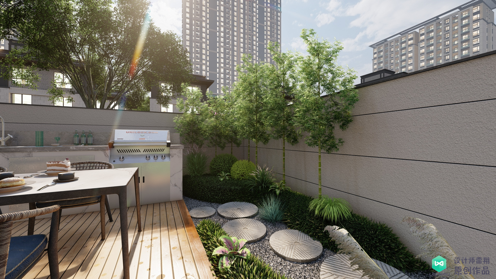 老公买下85㎡庭院，地面非要全部做硬化铺装，邻居竟想照着装