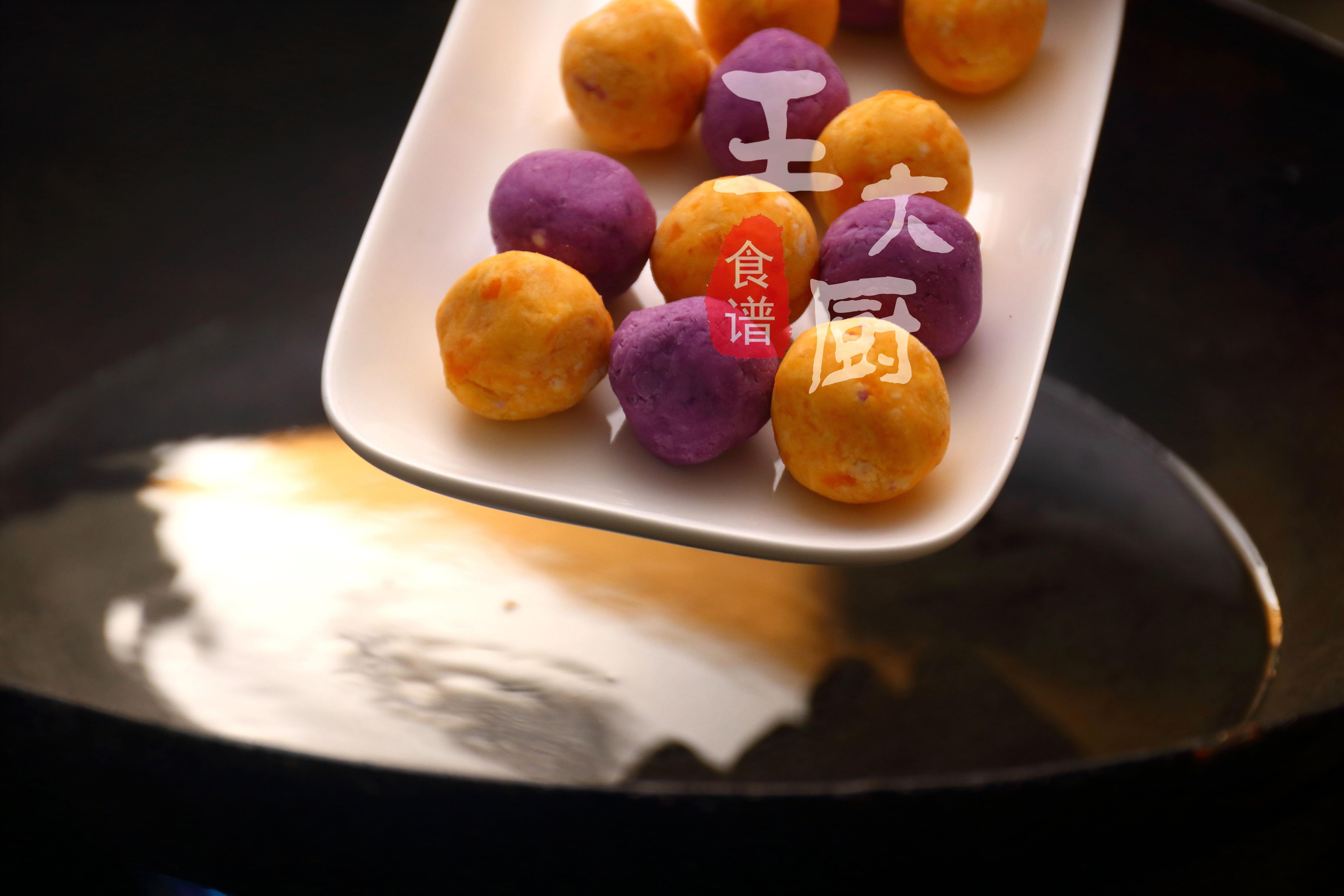 紫薯芋圆小食，简单的小甜品，没事做一份，甜蜜一整天，很好吃