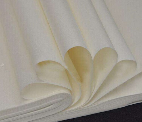 书法问题提问,宣纸写毛笔洇墨怎么处理