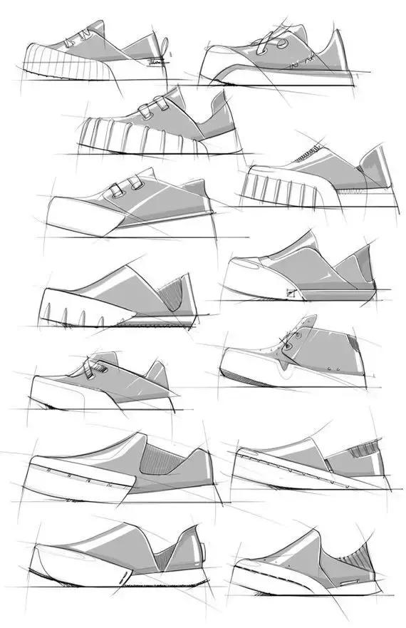 创意鞋子绘画作品,干货画画教程图片