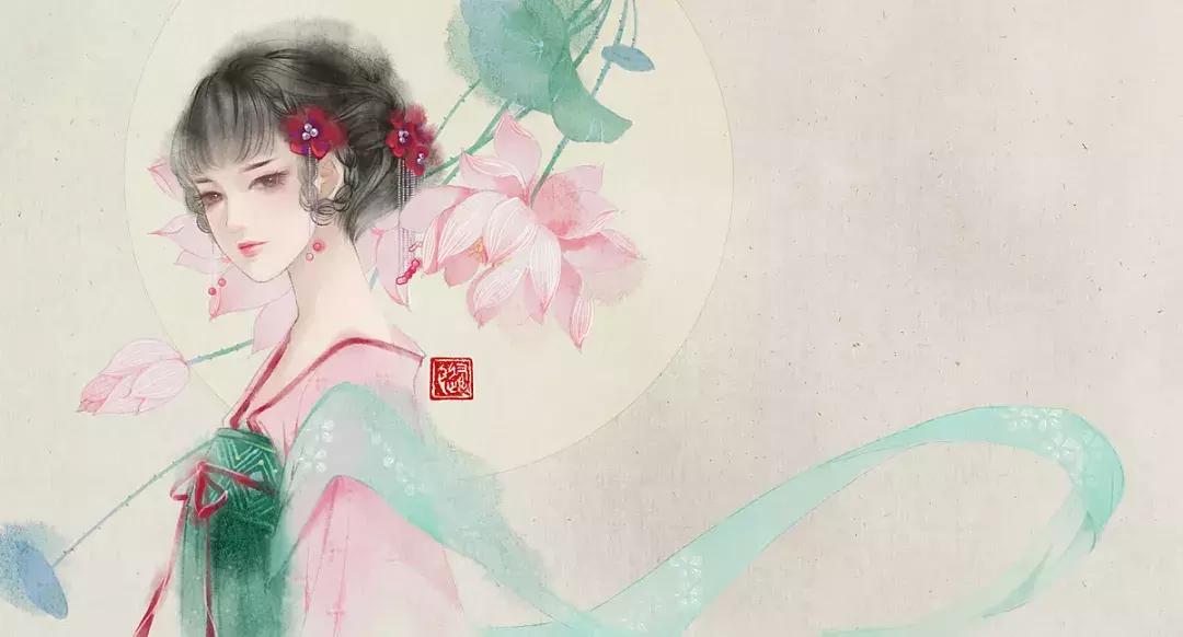 看完她笔下的古风美人,才知英雄难过美人关,一颦一笑让你醉倒