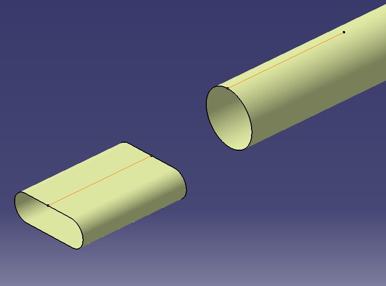 圆管任意角度最简单的画法,圆管打扁怎么画