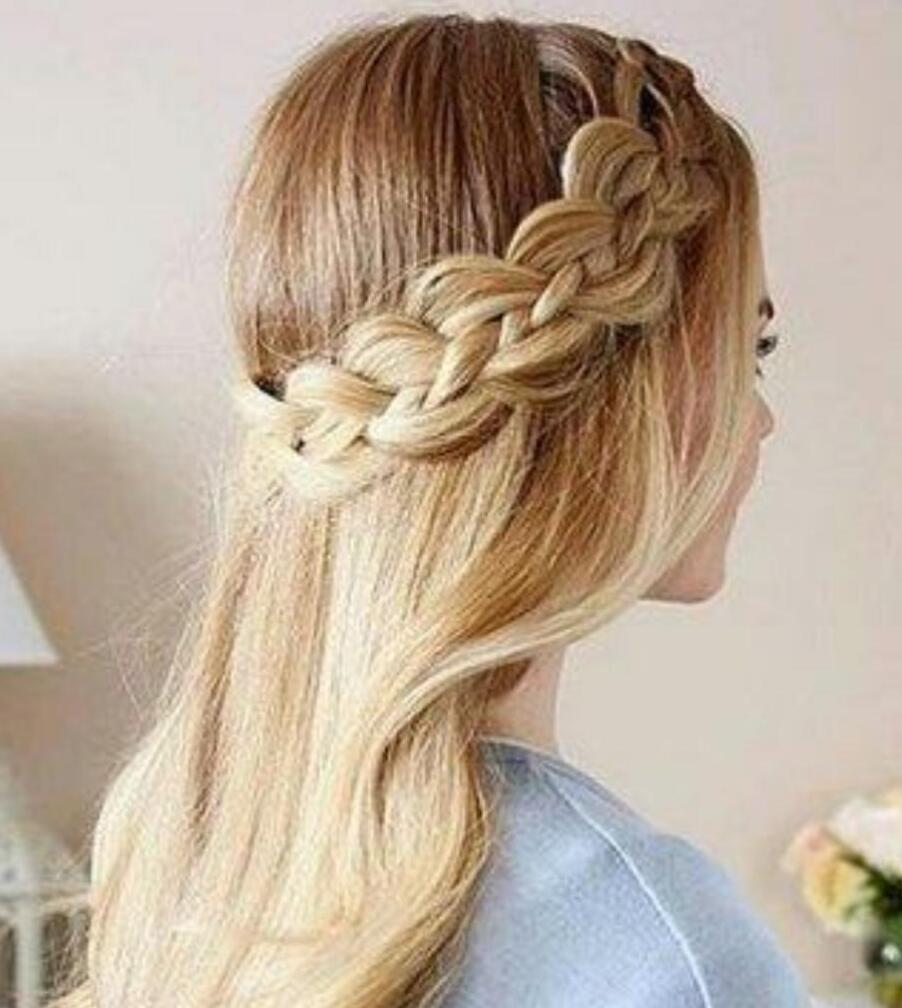 时尚新潮小公主发型扎法图,怎么扎可爱的又美丽的公主发型