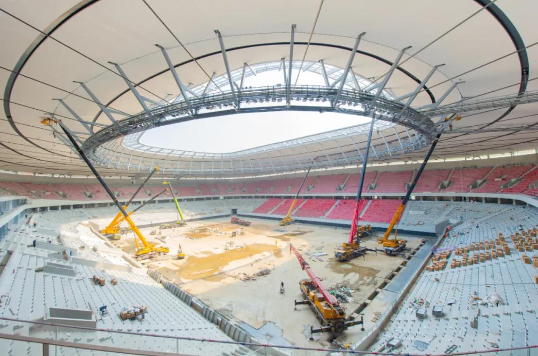 上海浦东专业足球场最新进展,上海浦东足球场最新图片