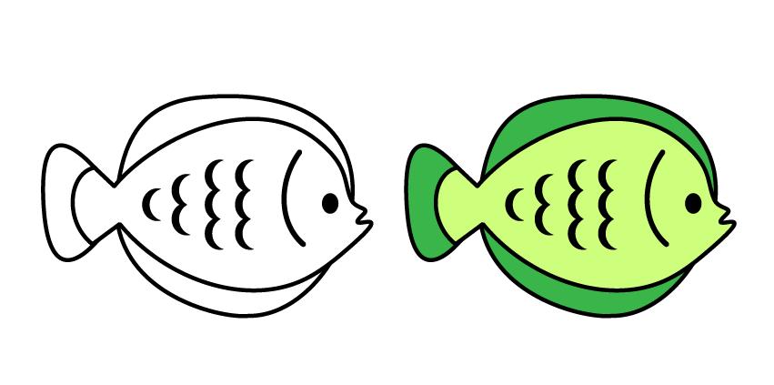 彩色的海底世界鱼简笔画图片大全,海底世界小鱼简笔画