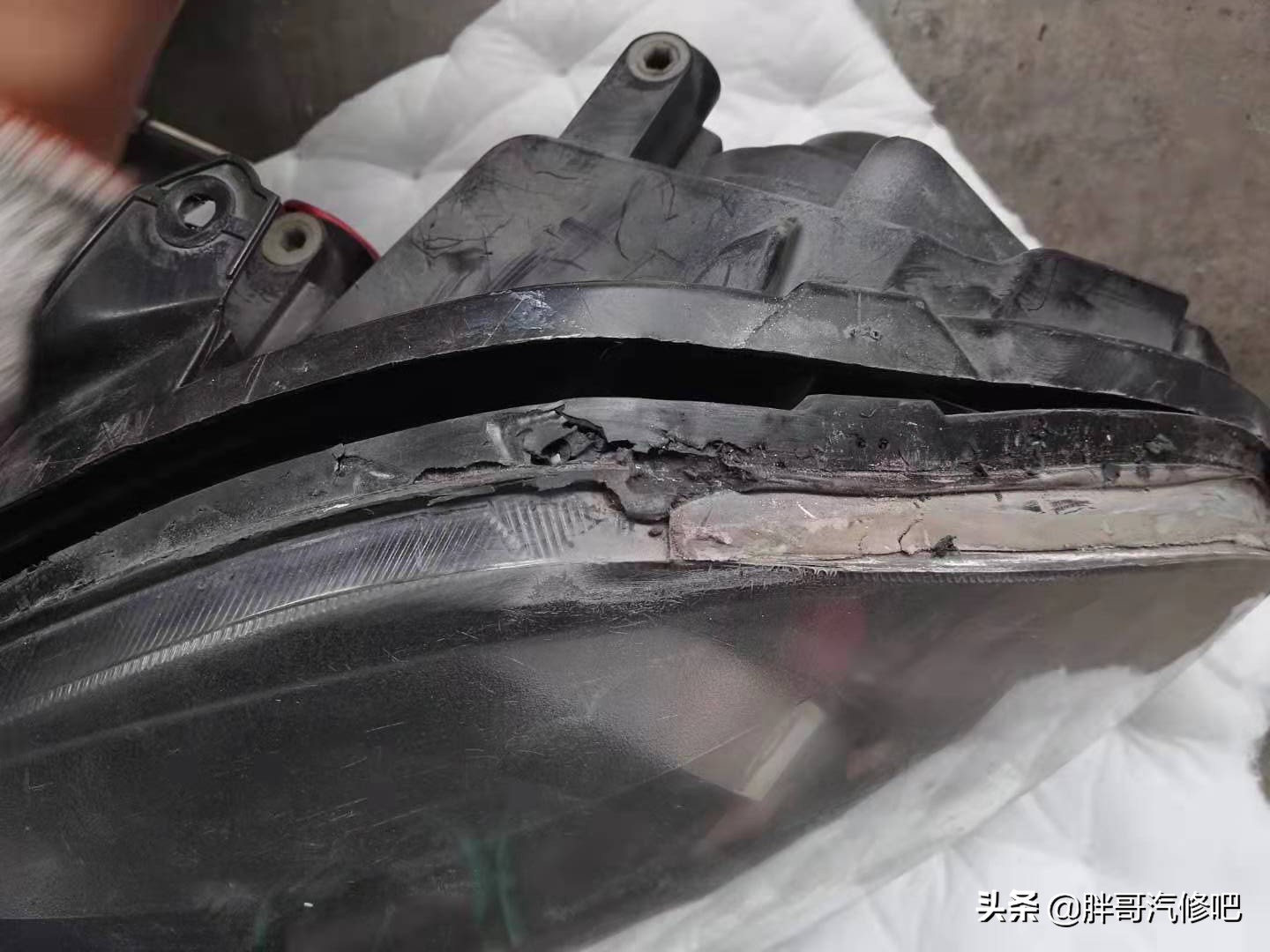 大灯散光不聚光自制透镜,大灯散光且亮度太低