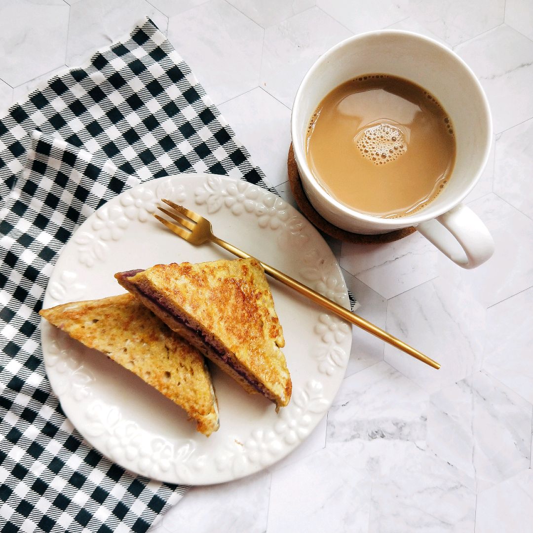 全麦吐司西多士紫薯,全麦紫薯西多士的功效