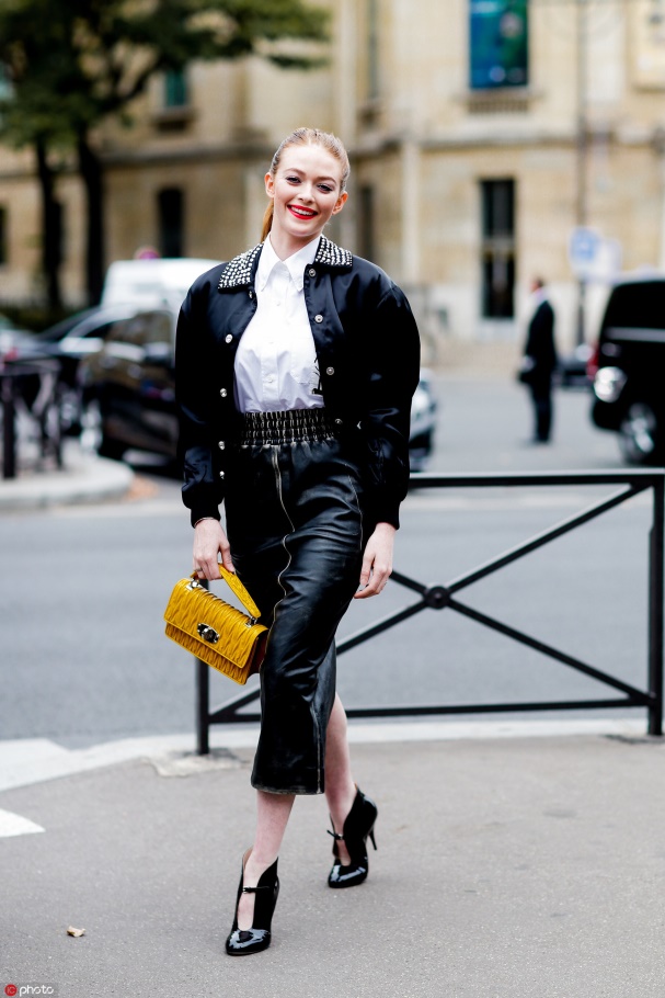 霍思燕黑色皮裙,霍思燕黑皮裙