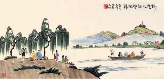 丰子恺古诗新画释文,丰子恺的画醉了整个春天
