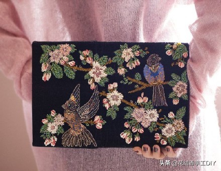 珠绣刺绣图案,像十字绣一样的珠绣