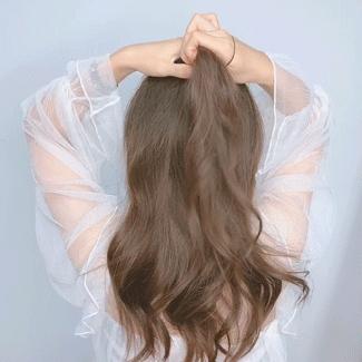 花瓣丸子头学生党蓬松,古风丸子头前额花瓣头饰