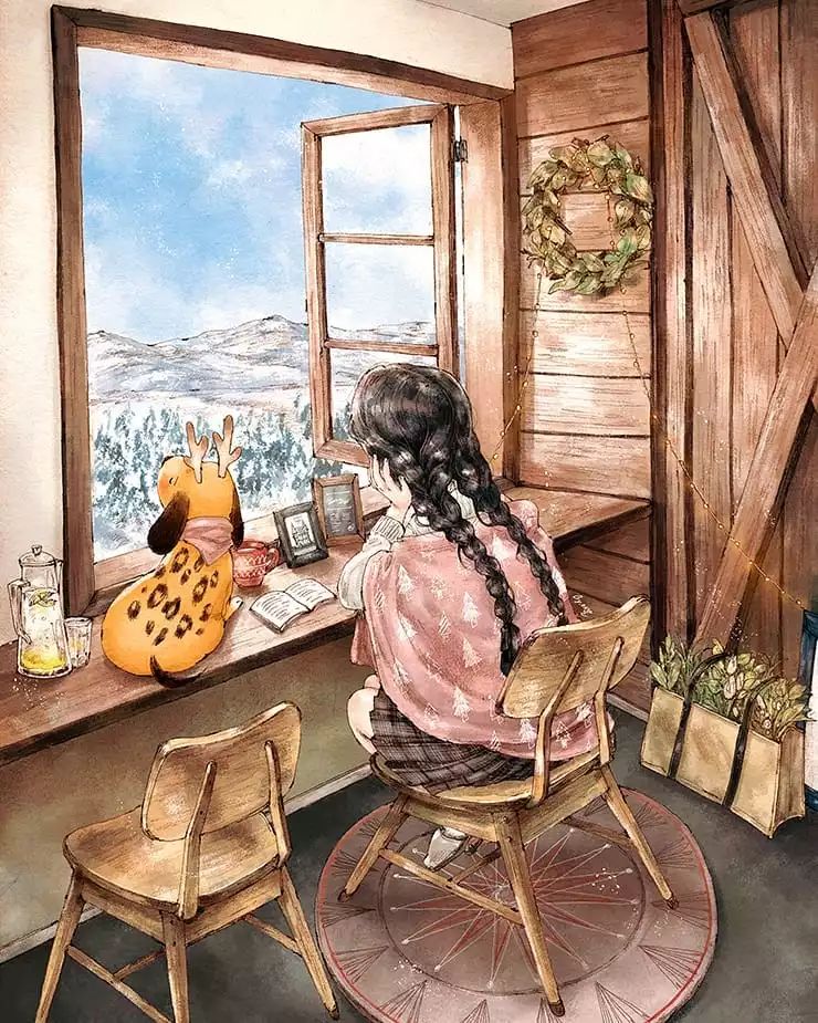 画风堪比宫崎骏,写实韩系画风画师